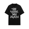 Y2K Black 'losers' graphic t-shirt