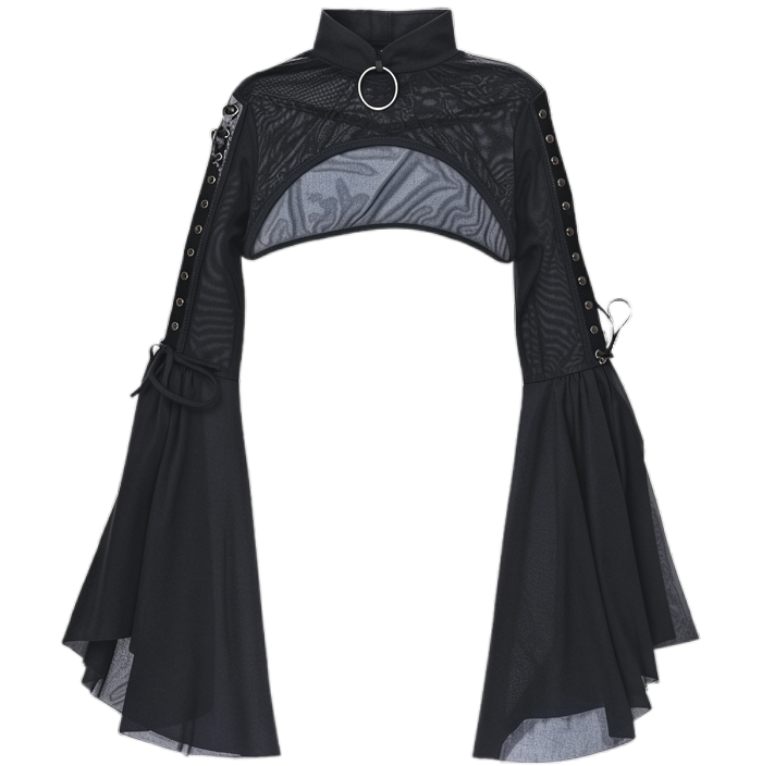 Gothic metal ring mesh top