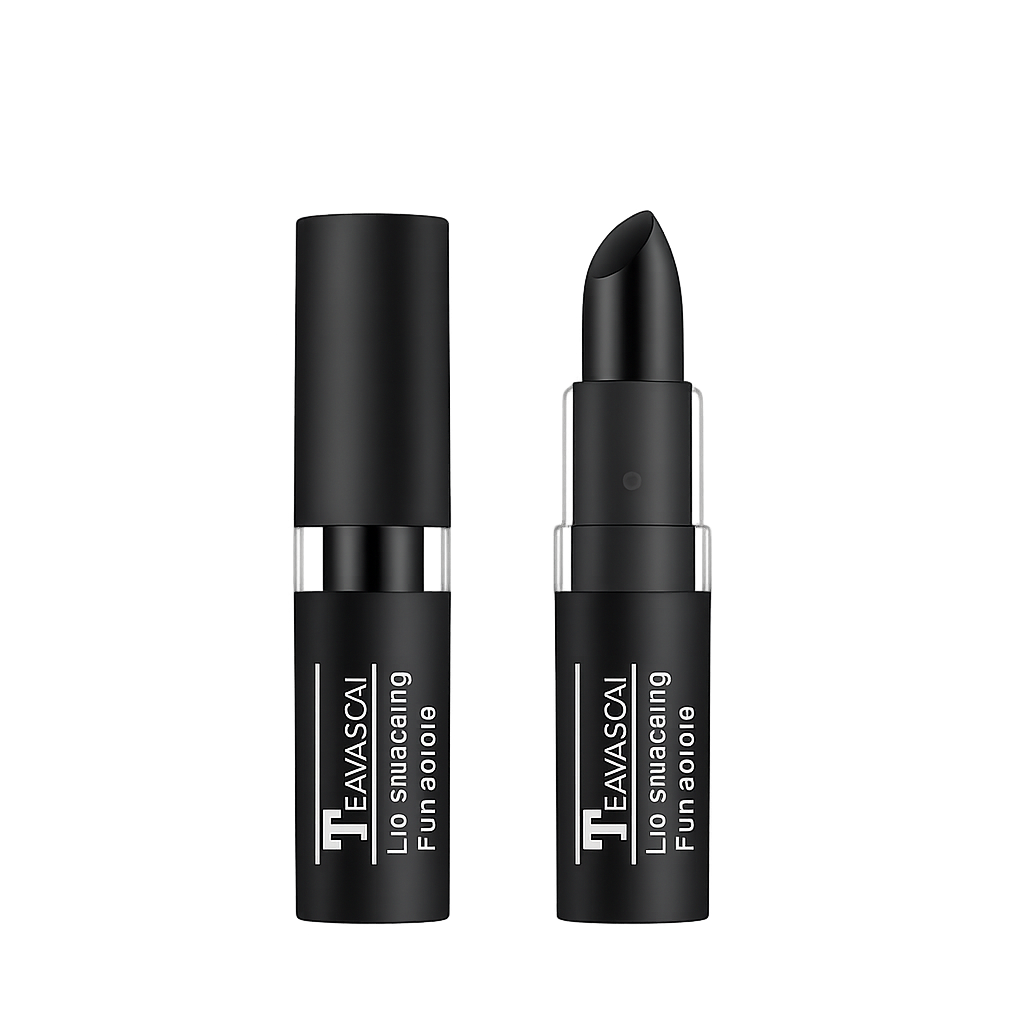 Gothic black matte lipstick