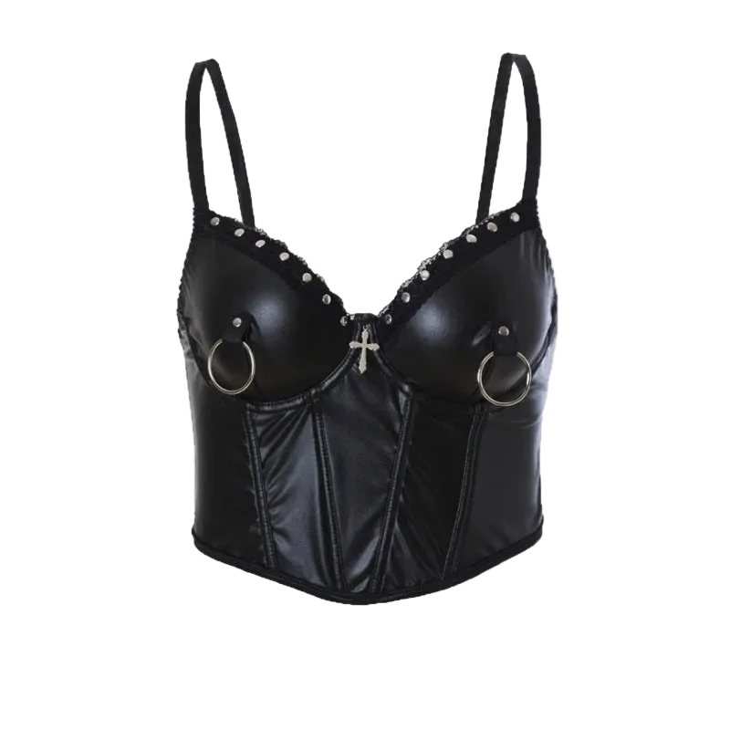 Gothic Leather corset top