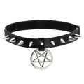 Gothic pentagram thigh garter