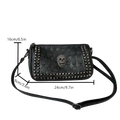 Gothic Skull Studded Crossbody Bag