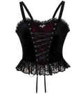 Gothic Lace-Up Corset tank top