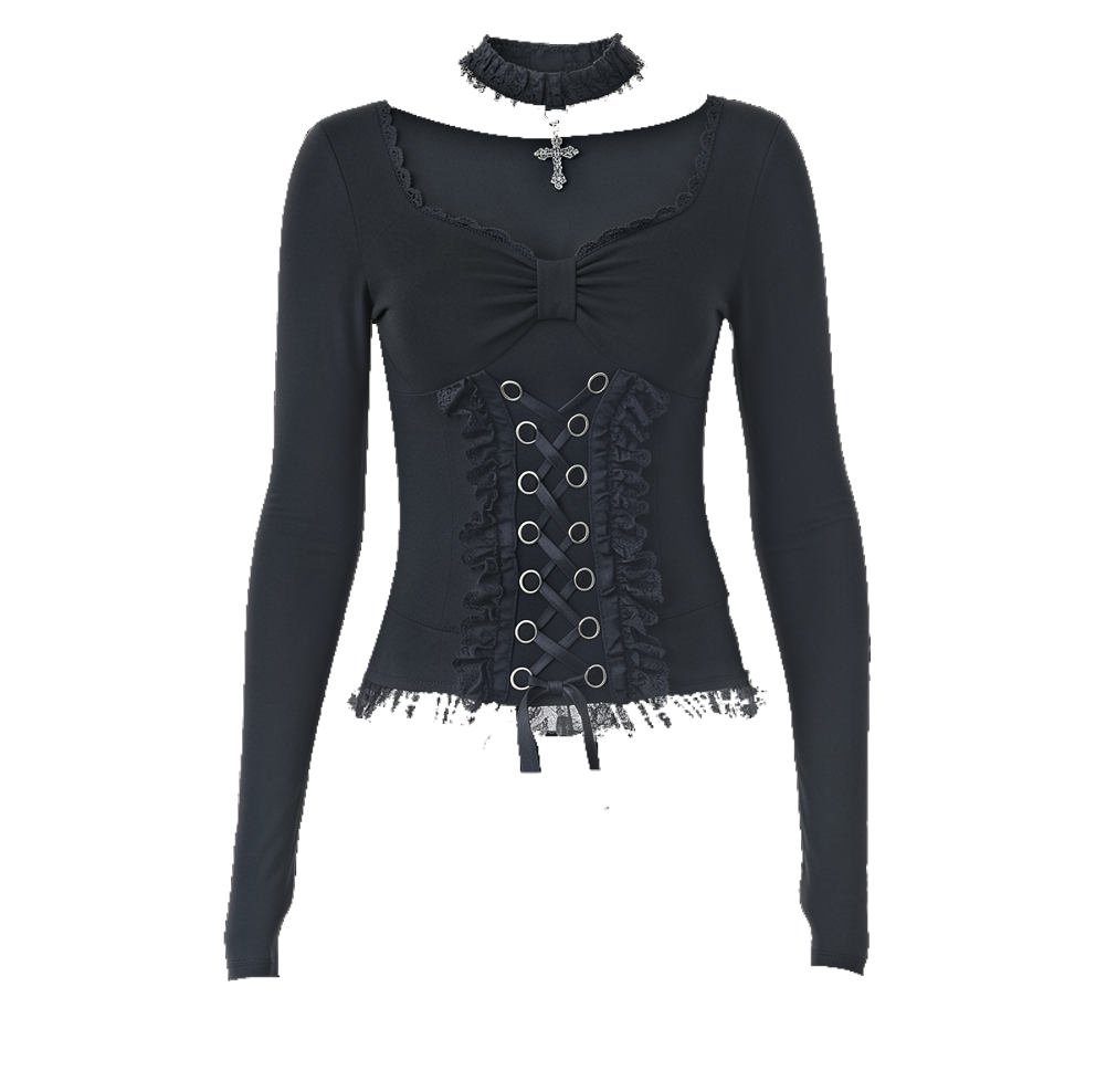 Gothic Corset Long sleeve top